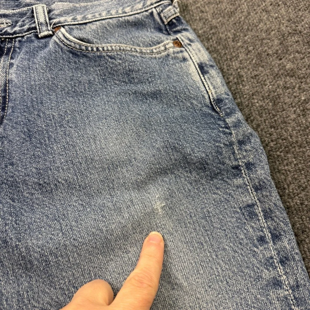 Vtg Y2K Lucky Jeans 207 Peanut Womens 10/30 Light Wash Made in USA Straight Leg